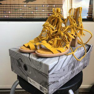 Jeffery Campbell Linares Mustard Suede 8M